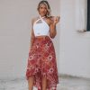 Southern Alternative Clothing Desert Floral Wrap Midi Skirt