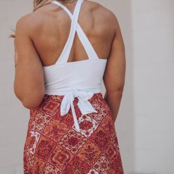 Southern Alternative Blouses + Tops Durham Cross Tank (Ivory)