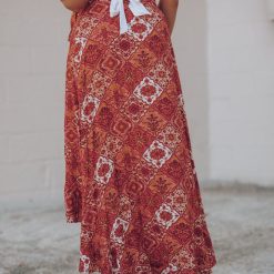 Southern Alternative Clothing Desert Floral Wrap Midi Skirt 8 Southern Alternative Clothing Desert Floral Wrap Midi Skirt
