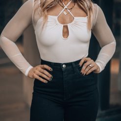 Southern Alternative Marlowe Mesh Halter Bodysuit 6 Southern Alternative Marlowe Mesh Halter Bodysuit