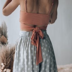 Southern Alternative Mid Day Crop Top (Peach) Blouses + Tops 4 Southern Alternative Mid Day Crop Top (Peach) Blouses + Tops