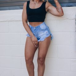 Southern Alternative Vibes Ribbed Tank (Black)