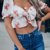 Southern Alternative Such A Dream Floral Crop Top Crop Tops