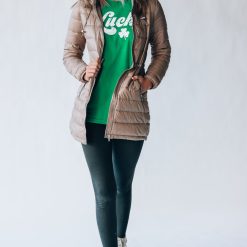 Southern Alternative Jackets Manhattan Puffer Jacket (Taupe)