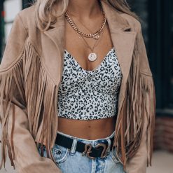 Southern Alternative Ronnie Leopard Crop Top Crop Tops