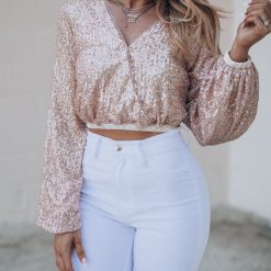 Southern Alternative Clothing Shine On Sequin Blouse
