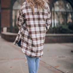 Southern Alternative Mountain Nights Plaid Shacket (Brown) 5 Southern Alternative Mountain Nights Plaid Shacket (Brown)