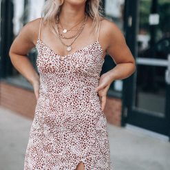 Southern Alternative Dresses Presley Leopard Mini Dress (Ivory)