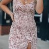 Southern Alternative Dresses Presley Leopard Mini Dress (Ivory)