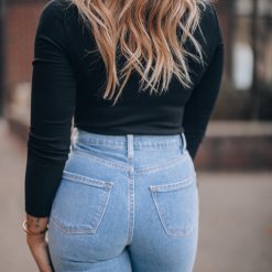 Southern Alternative Cool Horizons Ribbed Bodysuit (Black)