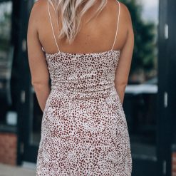 Southern Alternative Dresses Presley Leopard Mini Dress (Ivory)