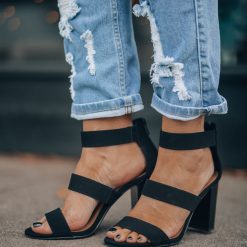 Southern Alternative Clothing Date Night Strappy Heel (Black)