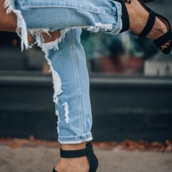 Southern Alternative Clothing Date Night Strappy Heel (Black)