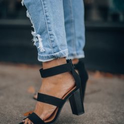 Southern Alternative Clothing Date Night Strappy Heel (Black)