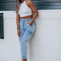 Southern Alternative Perfect Day Cargo Pants (Denim) Clothing