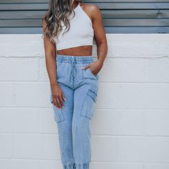 Southern Alternative Perfect Day Cargo Pants (Denim) Clothing