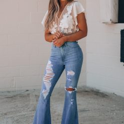 Southern Alternative Santa Cruz Distressed Bell Bottoms Clothing