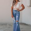 Southern Alternative Santa Cruz Distressed Bell Bottoms Clothing