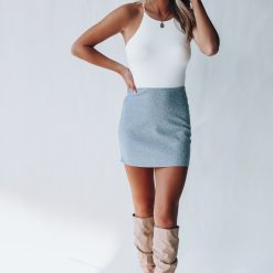 Southern Alternative Spot On Leopard Denim Skirt Skirts