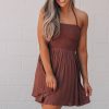 Southern Alternative Clothing Natasha Mini Dress (Brown)
