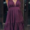Southern Alternative Ryan Halter Mini Dress (Plum)