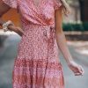 Southern Alternative Tuscan Summer Wrap Mini Dress