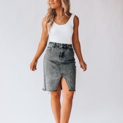 Southern Alternative Off To The Rodeo Denim Skirt