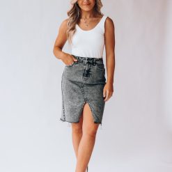 Southern Alternative Off To The Rodeo Denim Skirt