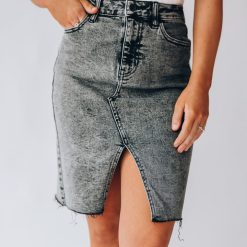 Southern Alternative Off To The Rodeo Denim Skirt