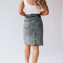 Southern Alternative Off To The Rodeo Denim Skirt