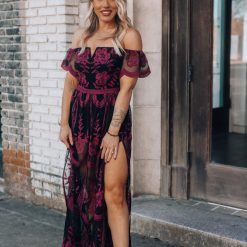 Southern Alternative Canyon Lace Romper Dress (Black)