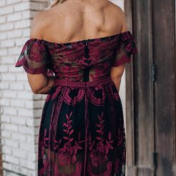 Southern Alternative Canyon Lace Romper Dress (Black)