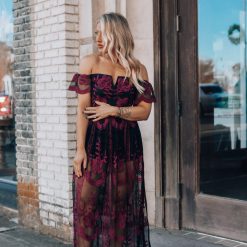 Southern Alternative Canyon Lace Romper Dress (Black)