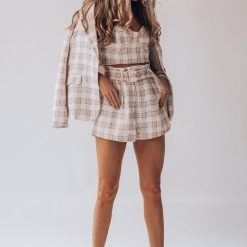 Southern Alternative Cher Plaid Oversized Blazer