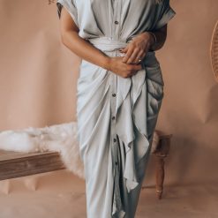 Southern Alternative Clothing Working It Button Down Midi Dress