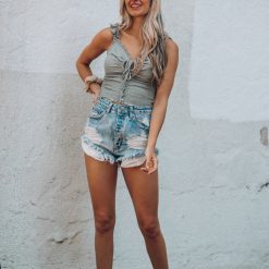 Southern Alternative Solstice Smocked Top (Olive) Blouses + Tops 3 Southern Alternative Solstice Smocked Top (Olive) Blouses + Tops