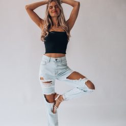 Southern Alternative Heartbreaker Knit Crop Top (Black) Blouses + Tops 3 Southern Alternative Heartbreaker Knit Crop Top (Black) Blouses + Tops