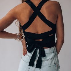 Southern Alternative Heartbreaker Knit Crop Top (Black) Blouses + Tops 6 Southern Alternative Heartbreaker Knit Crop Top (Black) Blouses + Tops