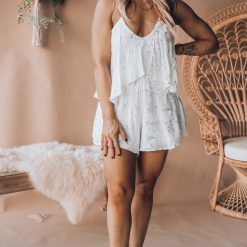 Southern Alternative Starlet Romper (White) Clothing