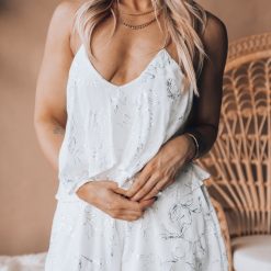 Southern Alternative Starlet Romper (White) Clothing 3 Southern Alternative Starlet Romper (White) Clothing