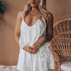 Southern Alternative Starlet Romper (White) Clothing 4 Southern Alternative Starlet Romper (White) Clothing