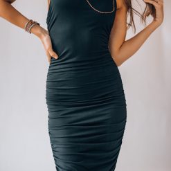 Southern Alternative Key West Ruched Mini Dress (Black) 4 Southern Alternative Key West Ruched Mini Dress (Black)