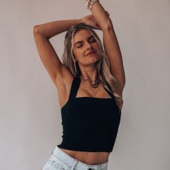 Southern Alternative Heartbreaker Knit Crop Top (Black) Blouses + Tops 11 Southern Alternative Heartbreaker Knit Crop Top (Black) Blouses + Tops