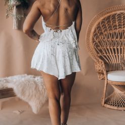 Southern Alternative Starlet Romper (White) Clothing 6 Southern Alternative Starlet Romper (White) Clothing
