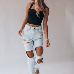 Southern Alternative Heartbreaker Knit Crop Top (Black) Blouses + Tops 14 Southern Alternative Heartbreaker Knit Crop Top (Black) Blouses + Tops