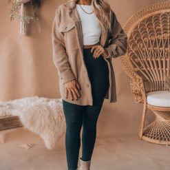 Southern Alternative The Teddy Jacket (Taupe) 2 Southern Alternative The Teddy Jacket (Taupe)