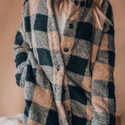 Southern Alternative Alexandria Plaid Sherpa Jacket Clothing