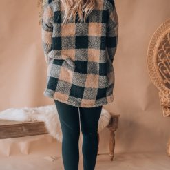 Southern Alternative Alexandria Plaid Sherpa Jacket Clothing
