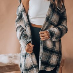 Southern Alternative Clothing Feel My Love Plaid Shacket