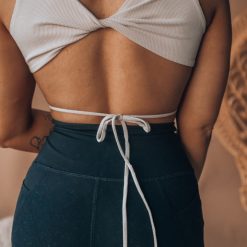 Southern Alternative Clothing Bexley Ribbed Cutout Crop Top (Taupe) 3 Southern Alternative Clothing Bexley Ribbed Cutout Crop Top (Taupe)